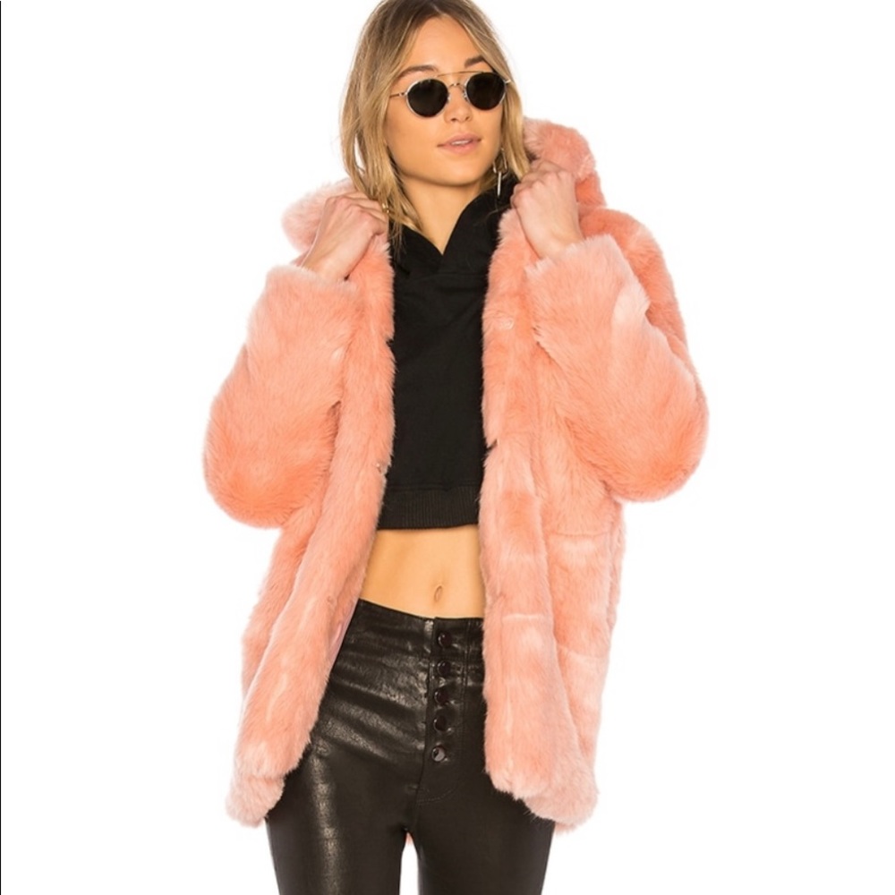 Faux fur jacket